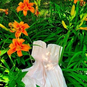 Sweet Peach Silk Dress J Crew size 0